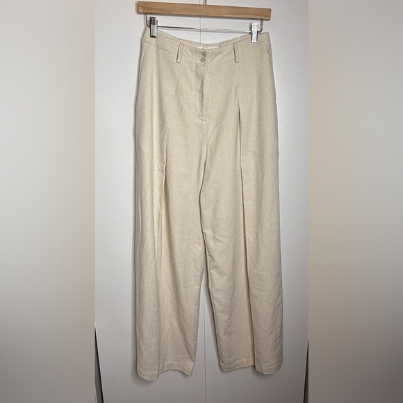 Commense Linen Blends Casual Pants Set Khaki Small NWT - Picture 7 of 16